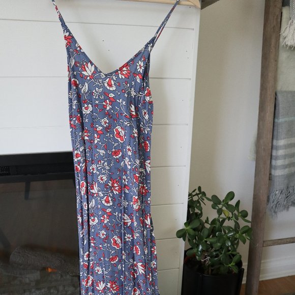 Old Navy Size Small Blue Maxi Dress - Picture 1 of 9